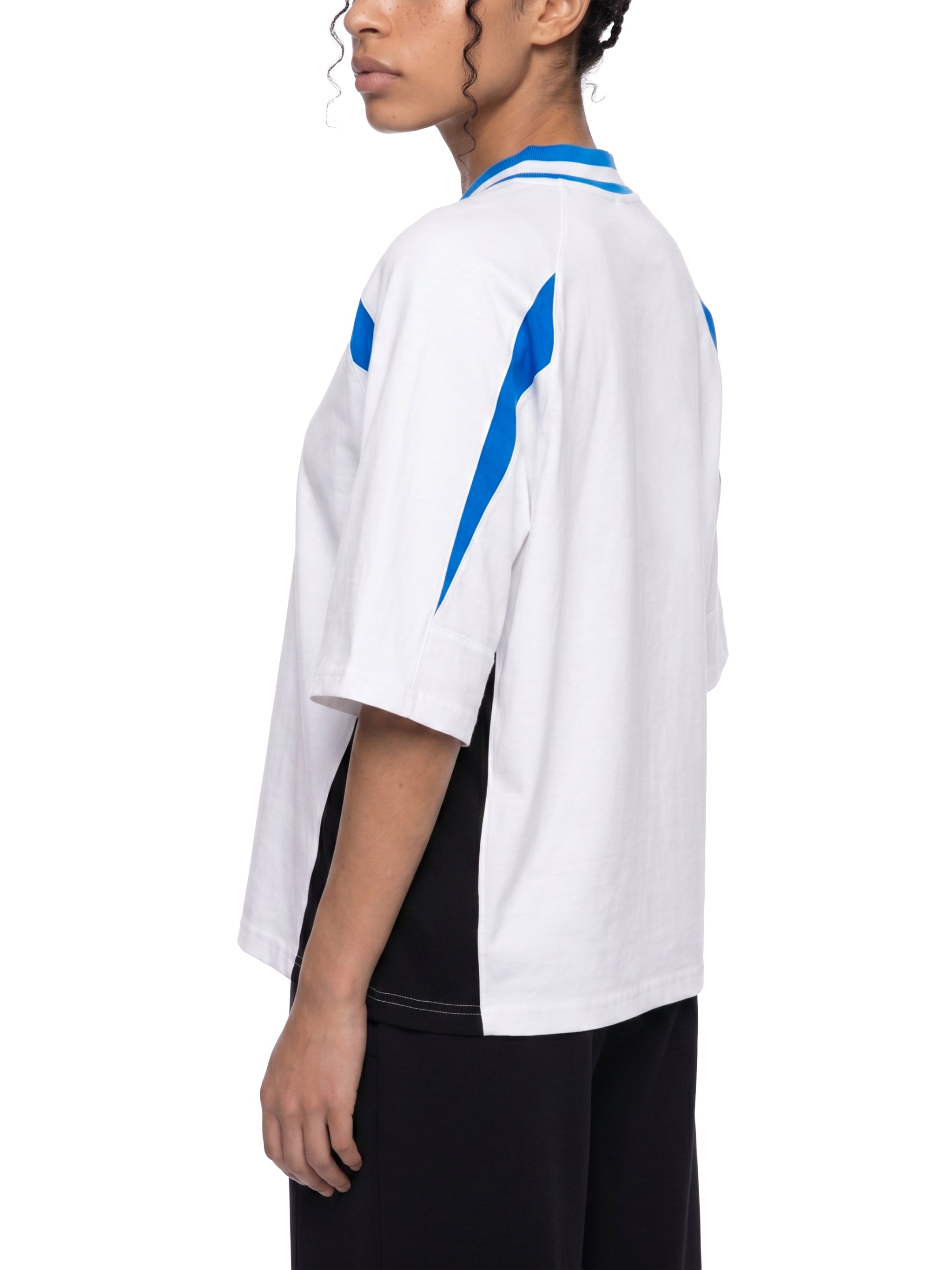 T-shirt Color Block V-Neck Oversized – Nowrocky™