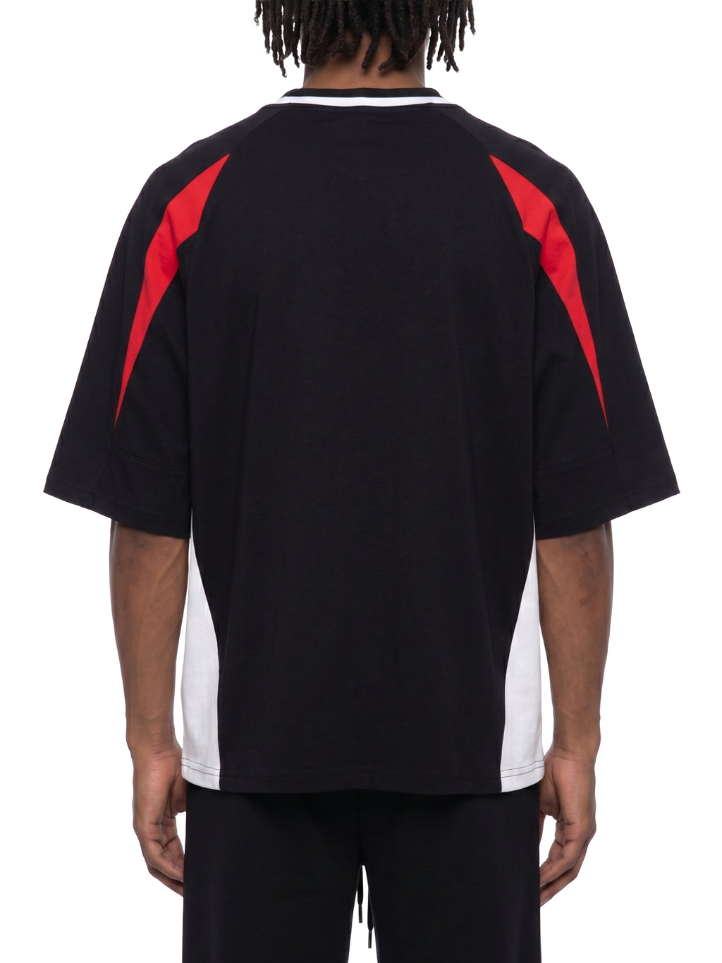 T-shirt Color Block V-Neck Oversized – Nowrocky™
