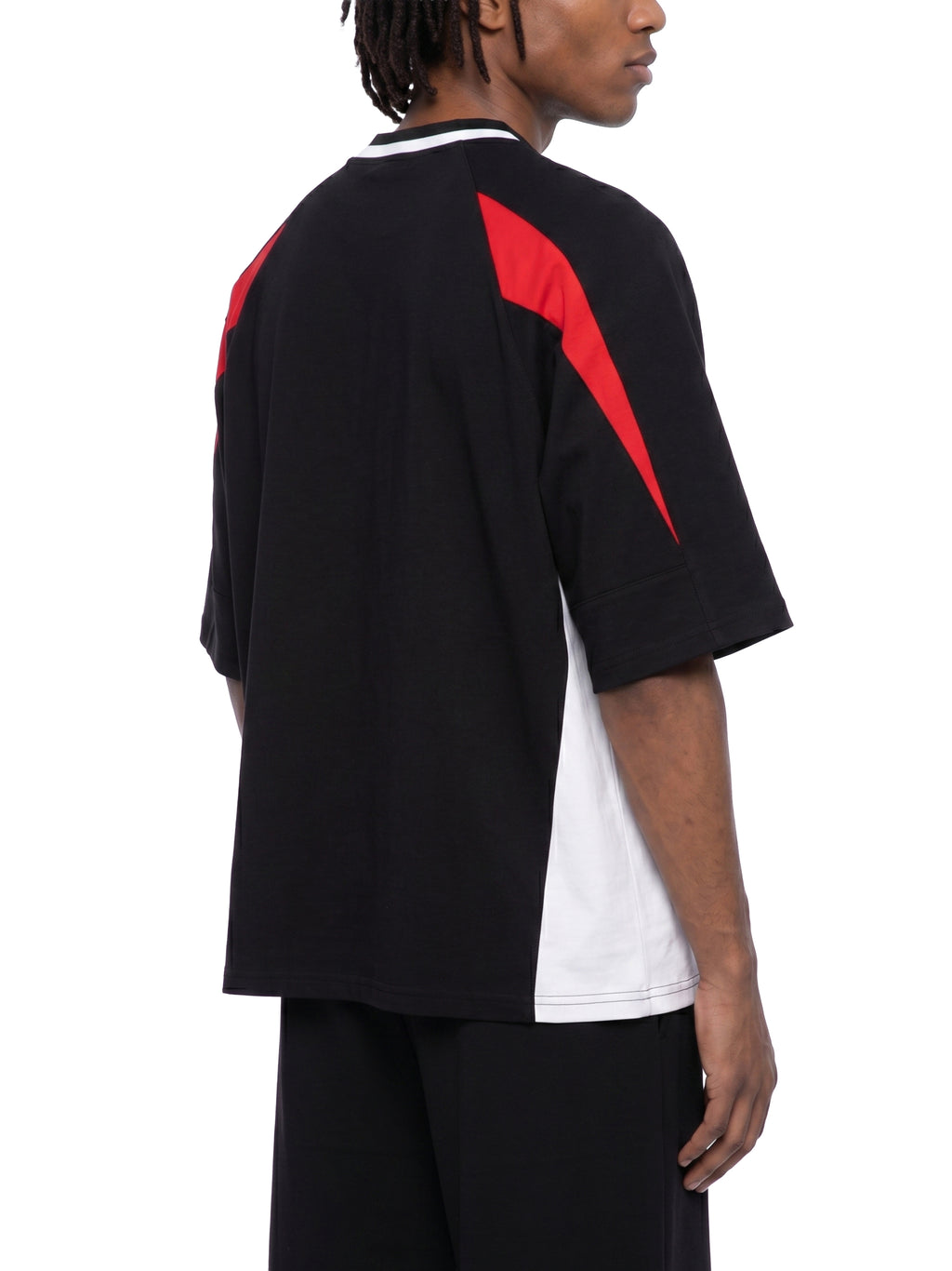 T-shirt Color Block V-Neck Oversized – Nowrocky™