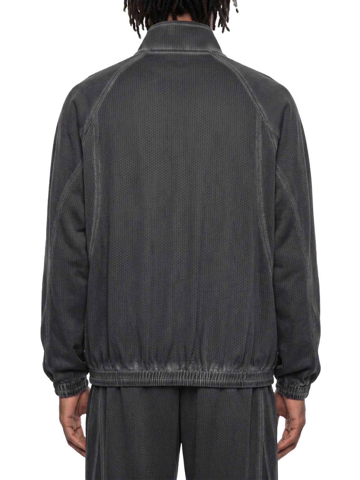 Kurtka Mesh Vintage Wash Full Zip – Nowrocky™ — kołnierz i suwak pod szyją