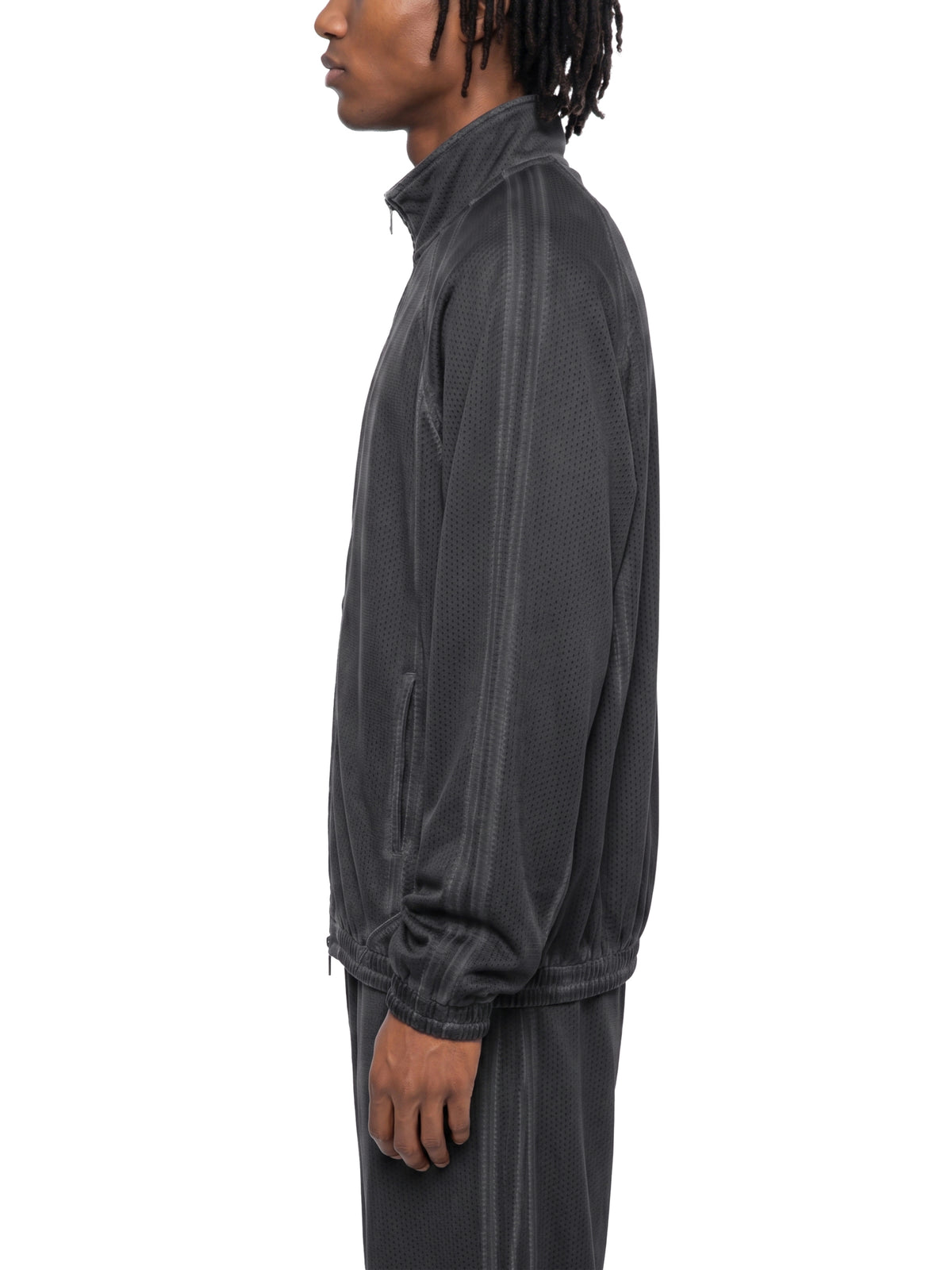 Kurtka Mesh Vintage Wash Full Zip – Nowrocky™ — mankiet rękawa w zbliżeniu