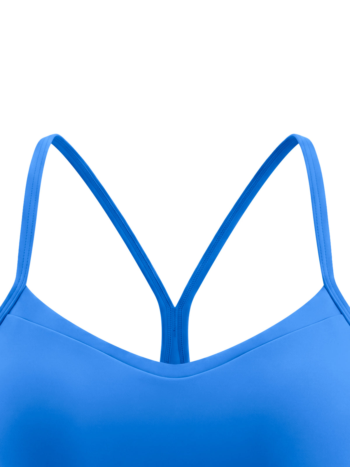 Biustonosz Sportowy Cropped Racerback – Nowrocky™ — tył w zbliżeniu, szew środkowy pleców