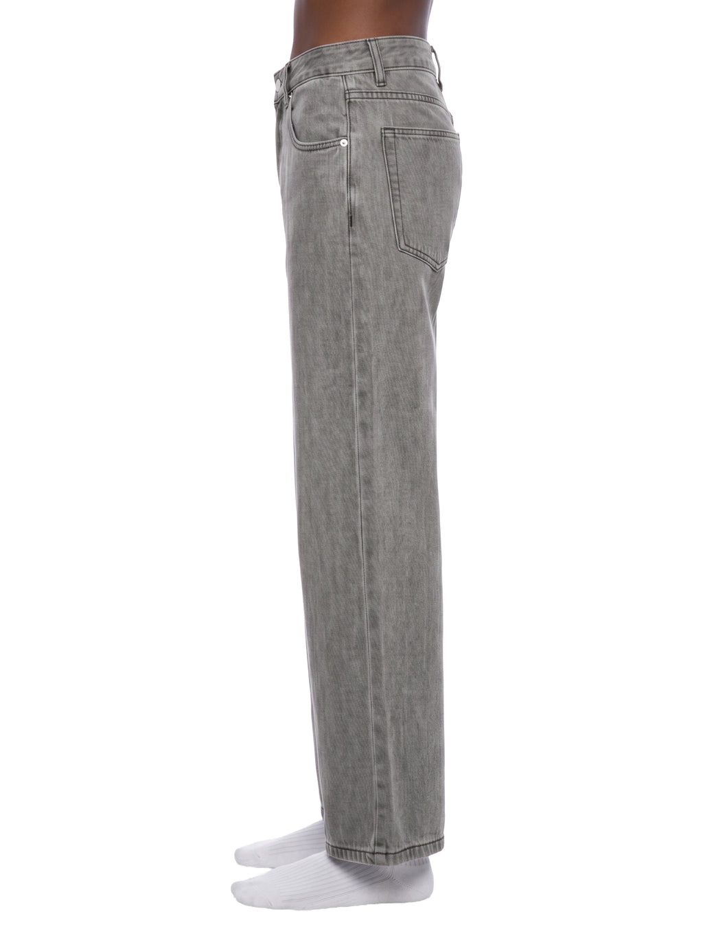 Jeansy Vintage Wash Straight Leg – Nowrocky™ — układ na płasko, pełny krój