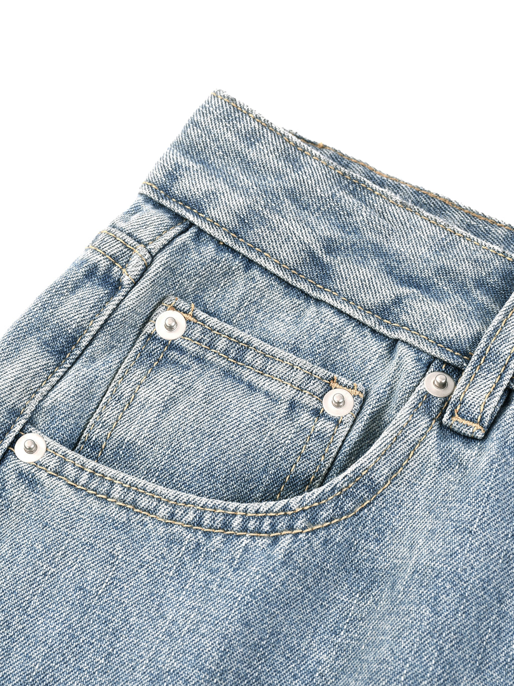 Jeansy Vintage Wash Straight Leg – Nowrocky™ — kadr studyjny na jednolitym tle