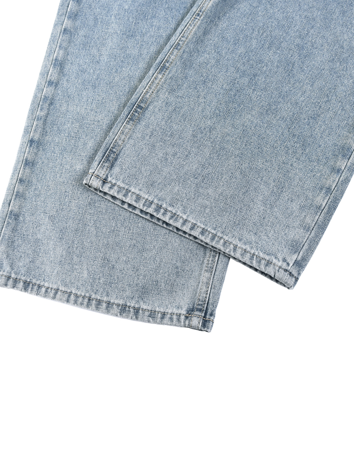 Jeansy Vintage Wash Straight Leg – Nowrocky™ — detal szwu bocznego