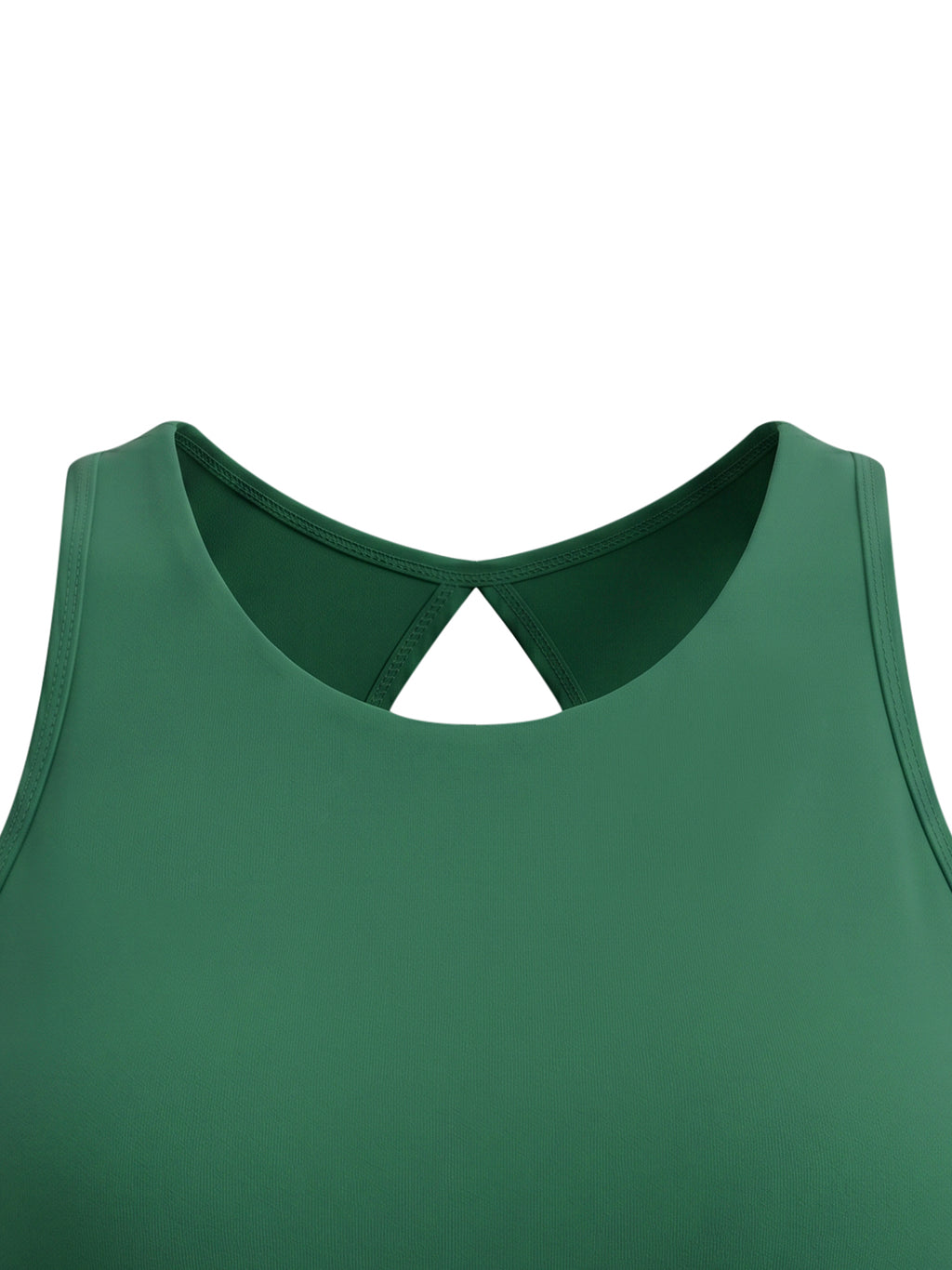 Biustonosz Sportowy Criss-Cross Racerback – Nowrocky™ — tył w zbliżeniu, szew środkowy pleców