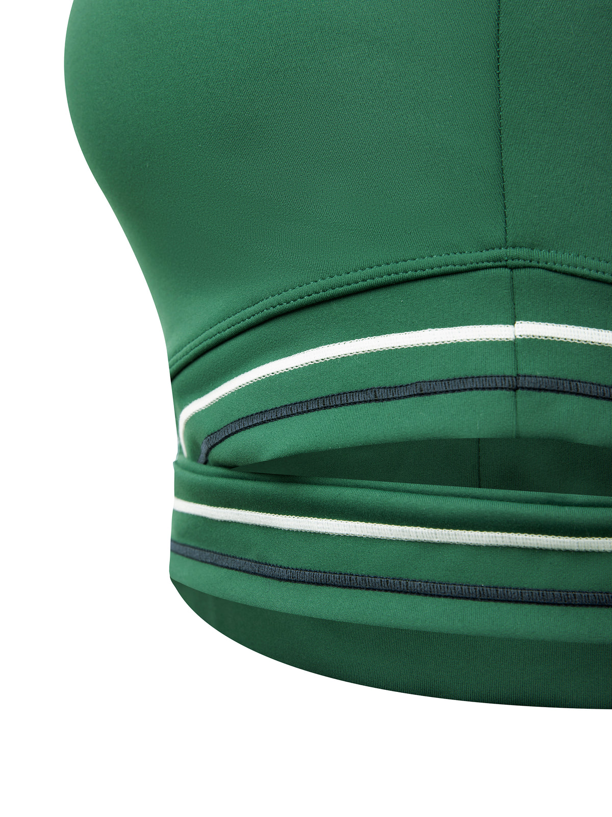 Biustonosz Sportowy Criss-Cross Racerback – Nowrocky™ — faktura materiału w świetle bocznym