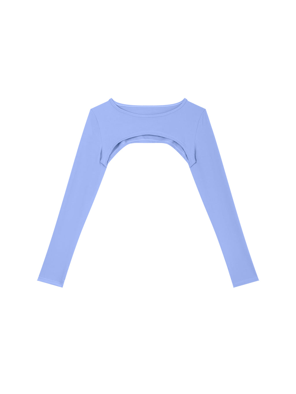 Bolerko Longsleeve Cutout – Nowrocky™ — detal splotu dzianiny