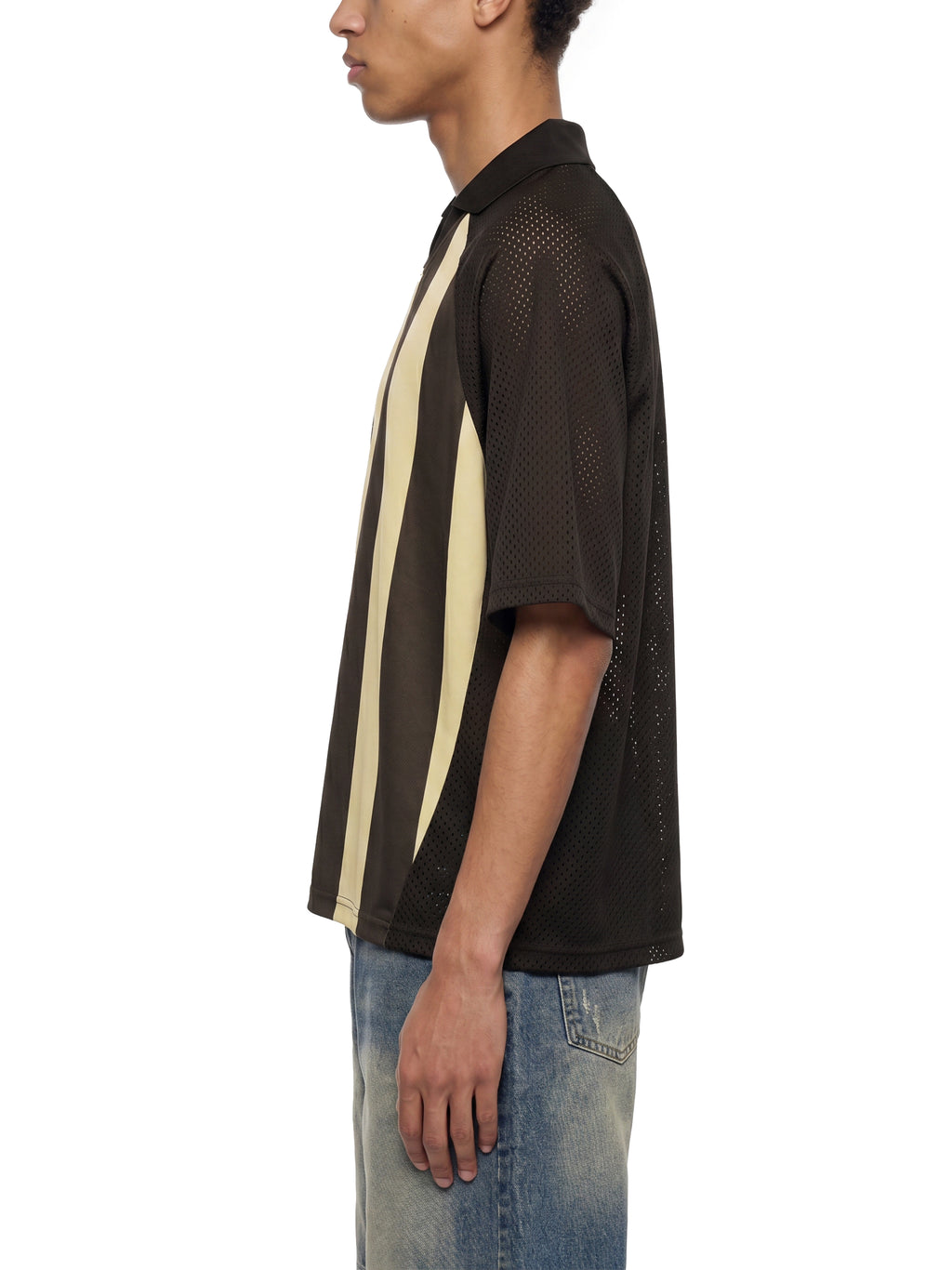 Koszulka Soccer Jersey Striped Mesh Boxy – Nowrocky™