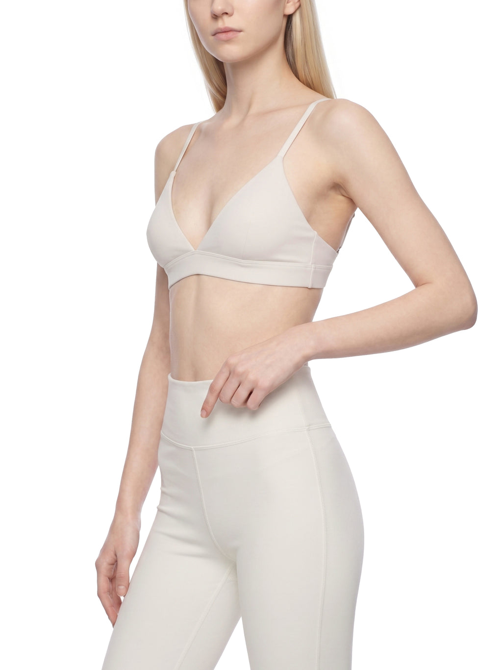 Biustonosz Sportowy Cropped V-Neck – Nowrocky™ — tył w zbliżeniu, szew środkowy pleców