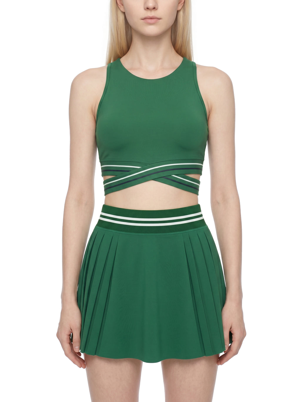 Biustonosz Sportowy Criss-Cross Racerback – Nowrocky™ — ramiączka widziane od góry