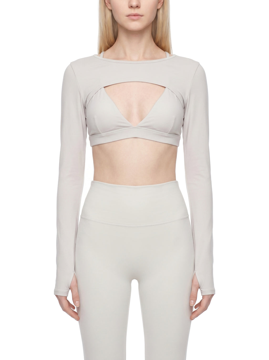 Bolerko Longsleeve Cutout – Nowrocky™ — dekolt i wykończenie górnej krawędzi