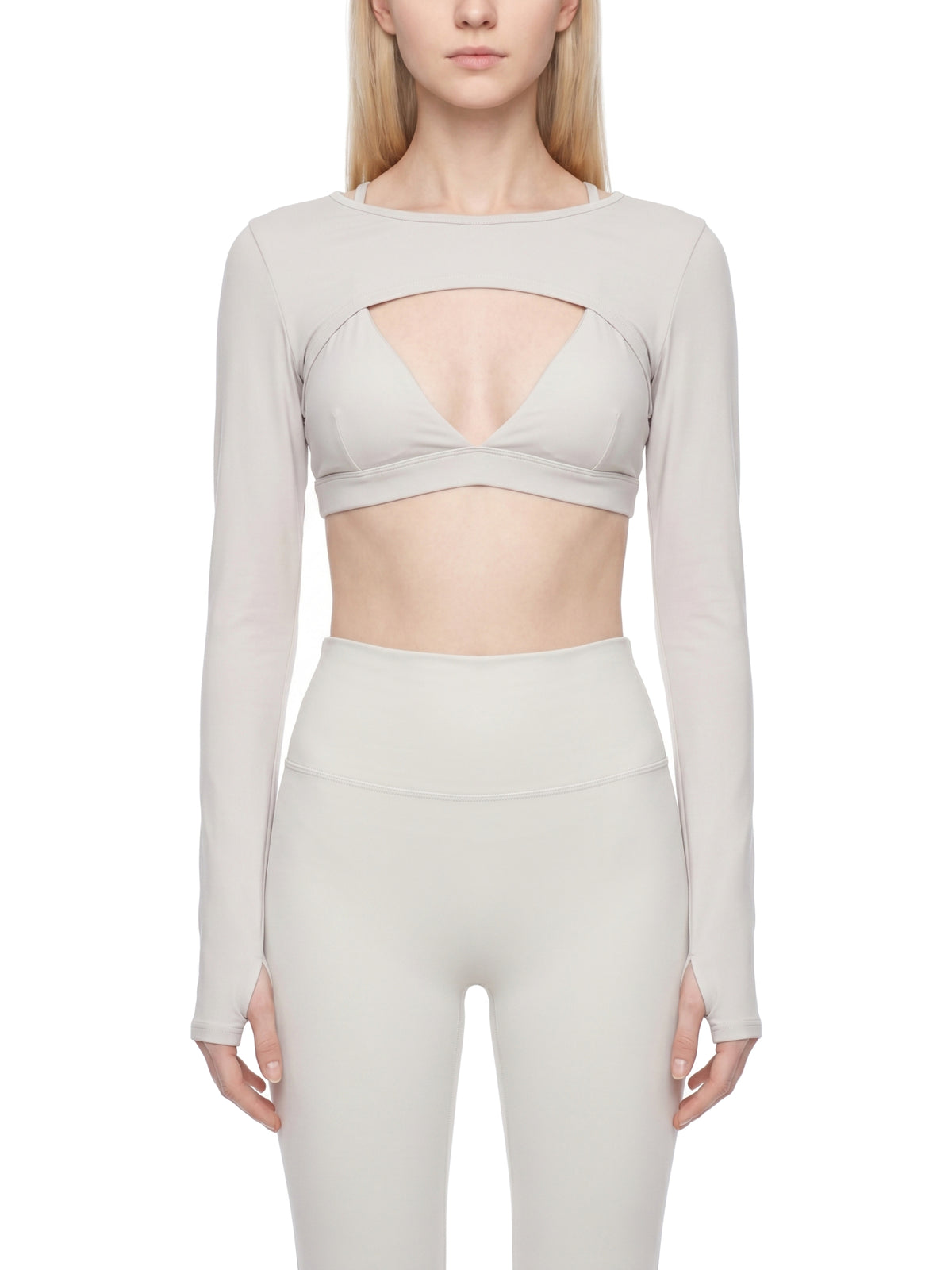 Bolerko Longsleeve Cutout – Nowrocky™ — dekolt i wykończenie górnej krawędzi
