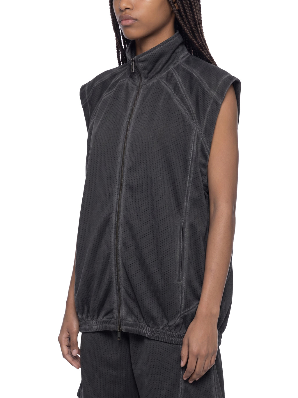 Kamizelka Mesh Full-Zip Vintage Wash – Nowrocky™