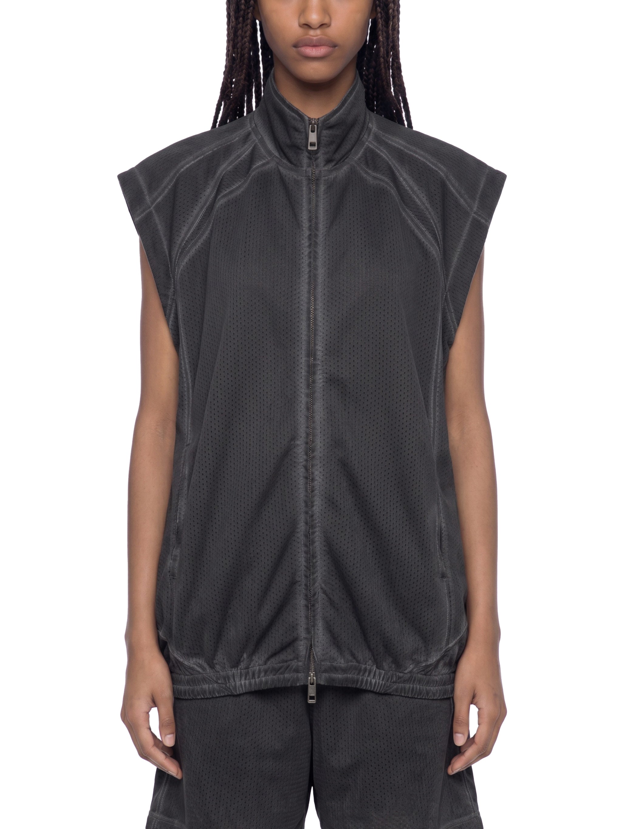 Kamizelka Mesh Full-Zip Vintage Wash – Nowrocky™