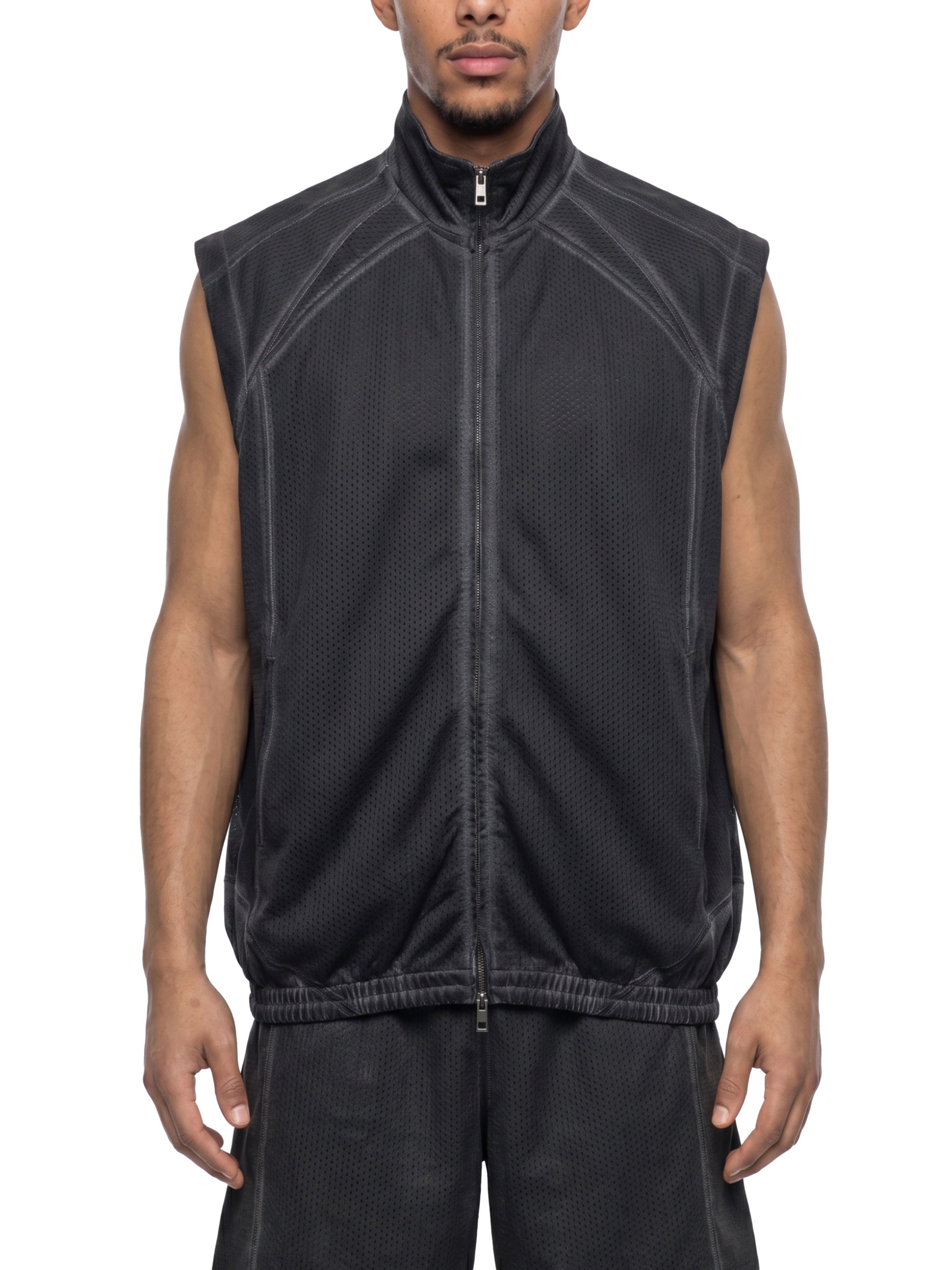 Kamizelka Mesh Full-Zip Vintage Wash – Nowrocky™