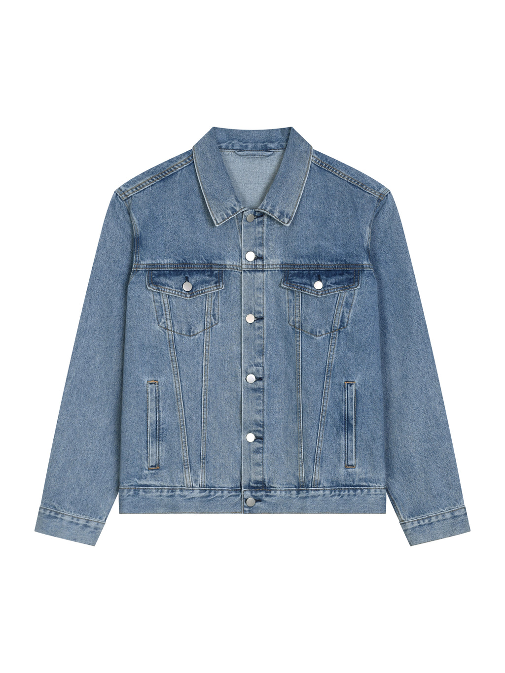 Kurtka Jeansowa Vintage Wash – Nowrocky™ — rękaw i mankiet z guzikiem
