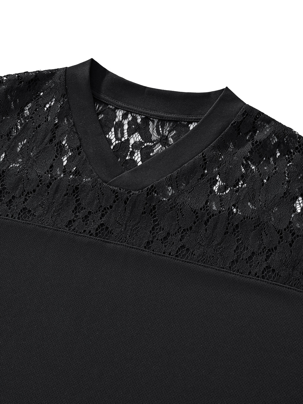 T-shirt z Koronkowym Panelem – Nowrocky™ — detal 14