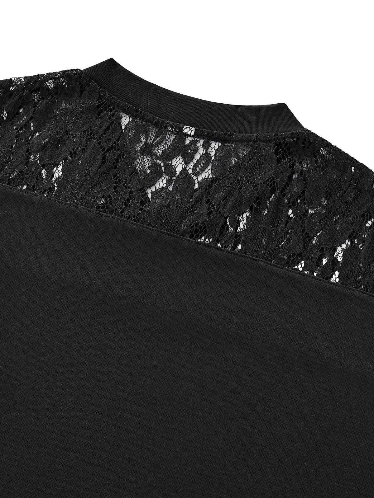 T-shirt z Koronkowym Panelem – Nowrocky™ — detal 17