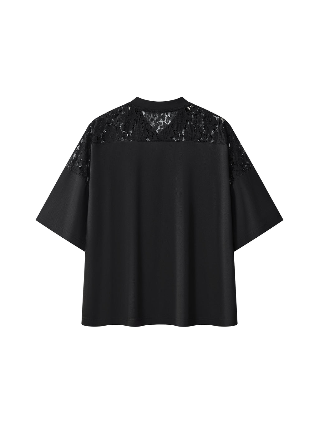 T-shirt z Koronkowym Panelem – Nowrocky™ — detal 3
