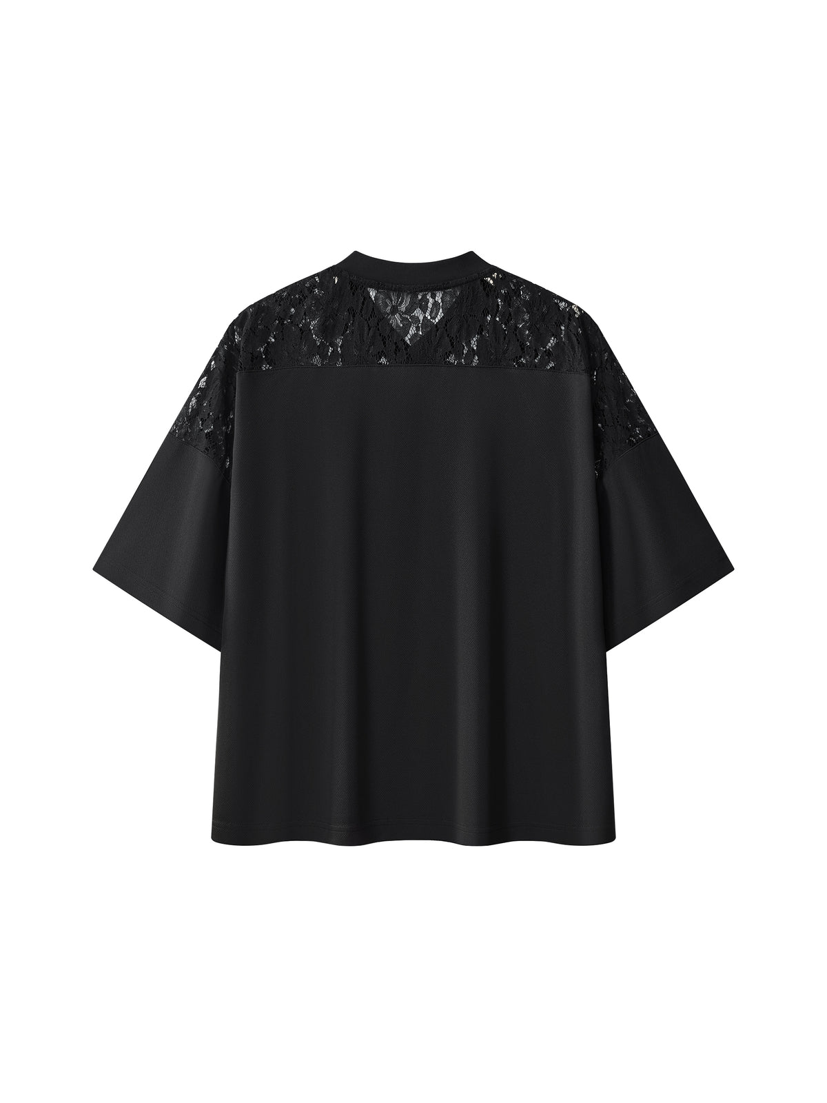 T-shirt z Koronkowym Panelem – Nowrocky™ — detal 3