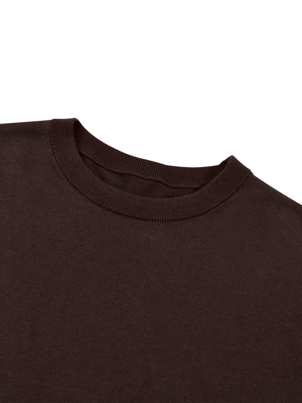 T-shirt Dziany Crewneck – Nowrocky™ — ujęcie z góry, kompozycja na płasko