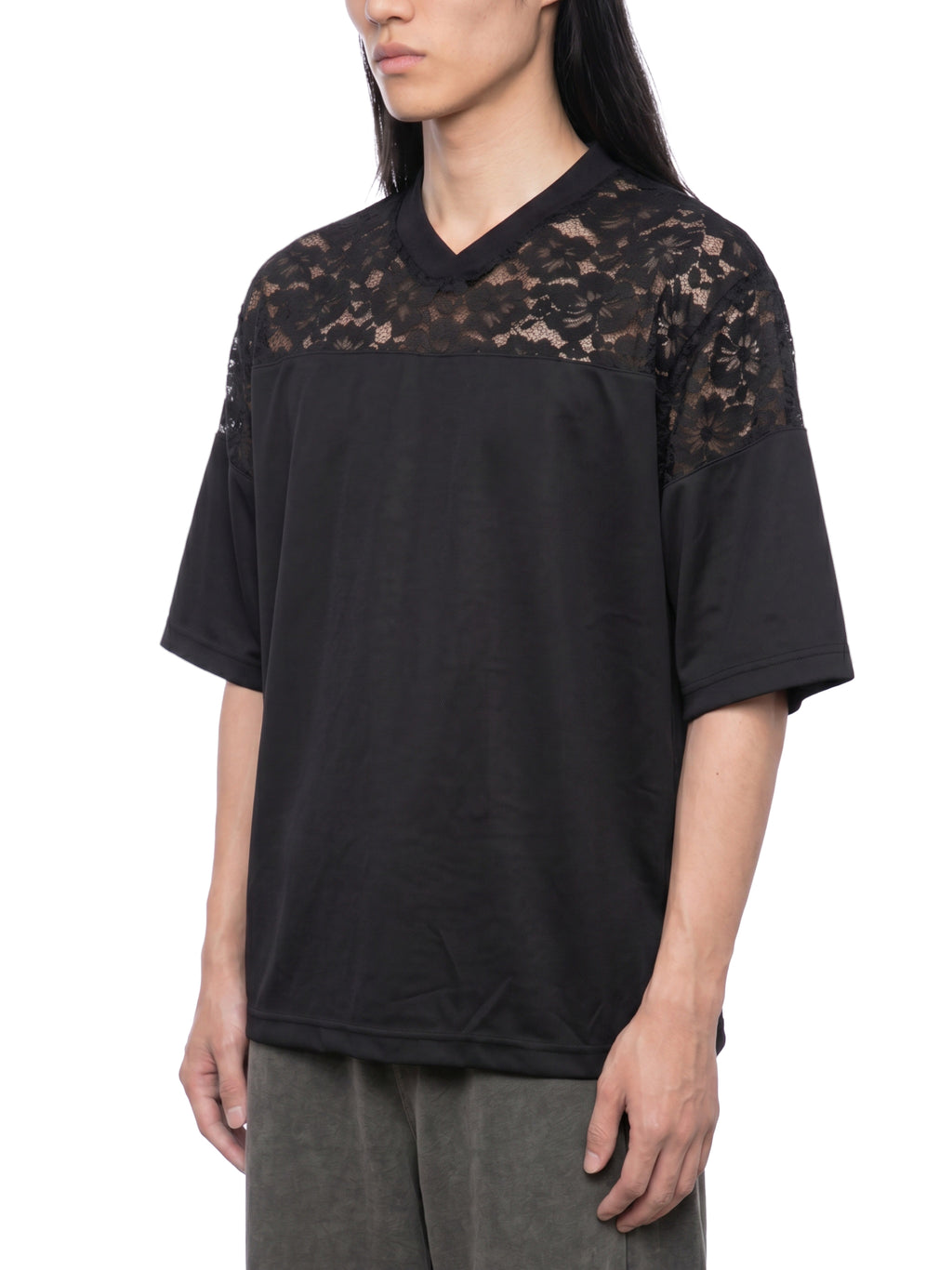T-shirt z Koronkowym Panelem – Nowrocky™ — detal 7
