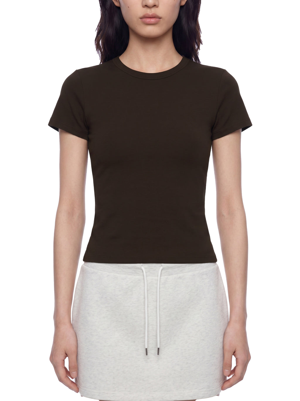 T-shirt Slim Fit Performance – Nowrocky™ — zbliżenie makro na splot tkaniny