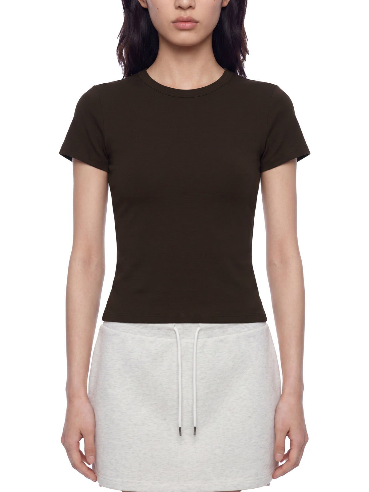 T-shirt Slim Fit Performance – Nowrocky™ — zbliżenie makro na splot tkaniny
