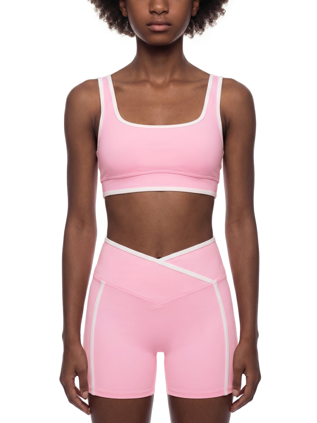 Biustonosz Sportowy Color Block – Nowrocky™ — logo marki na ściągaczu