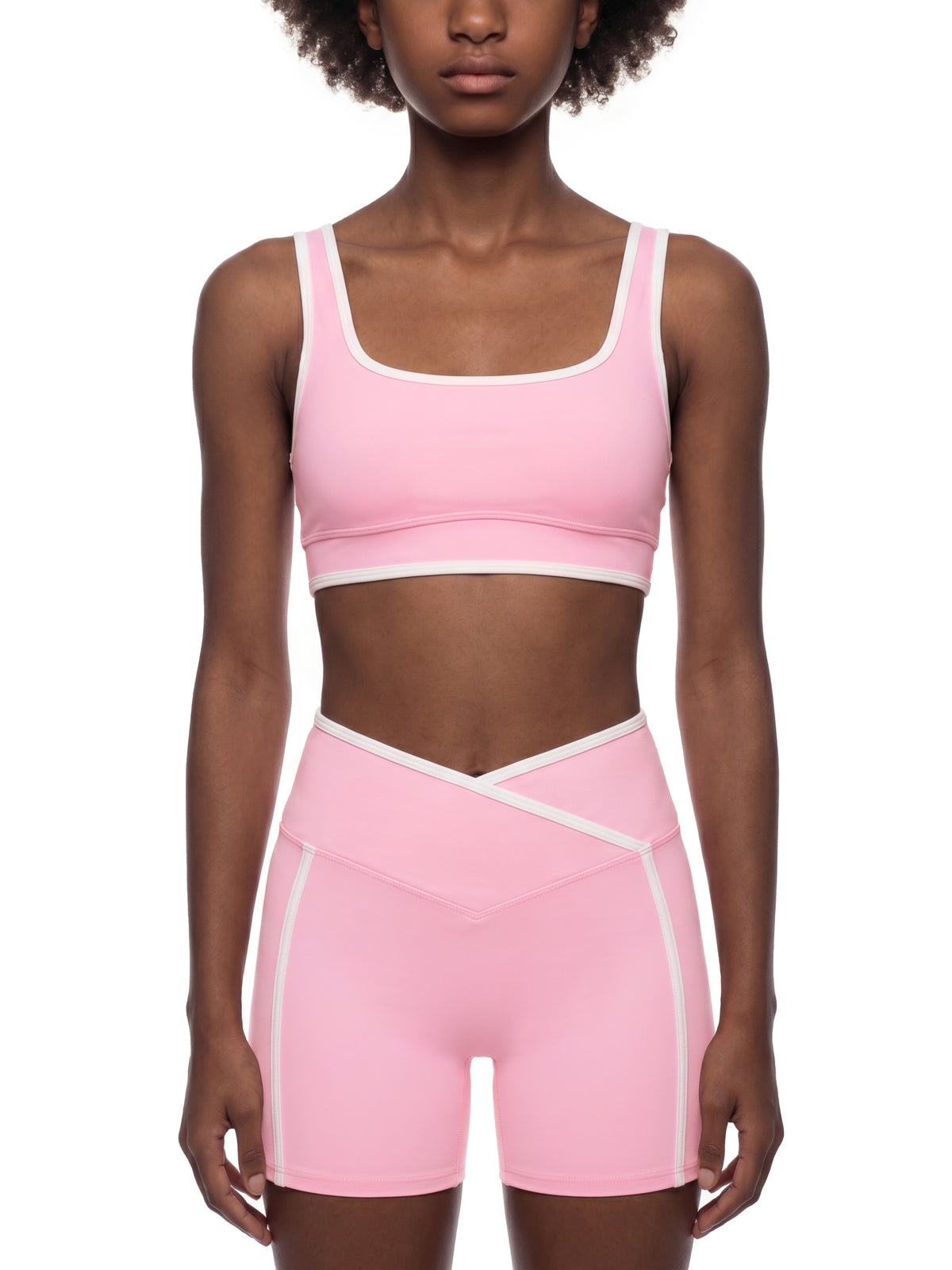 Biustonosz Sportowy Color Block – Nowrocky™ — logo marki na ściągaczu