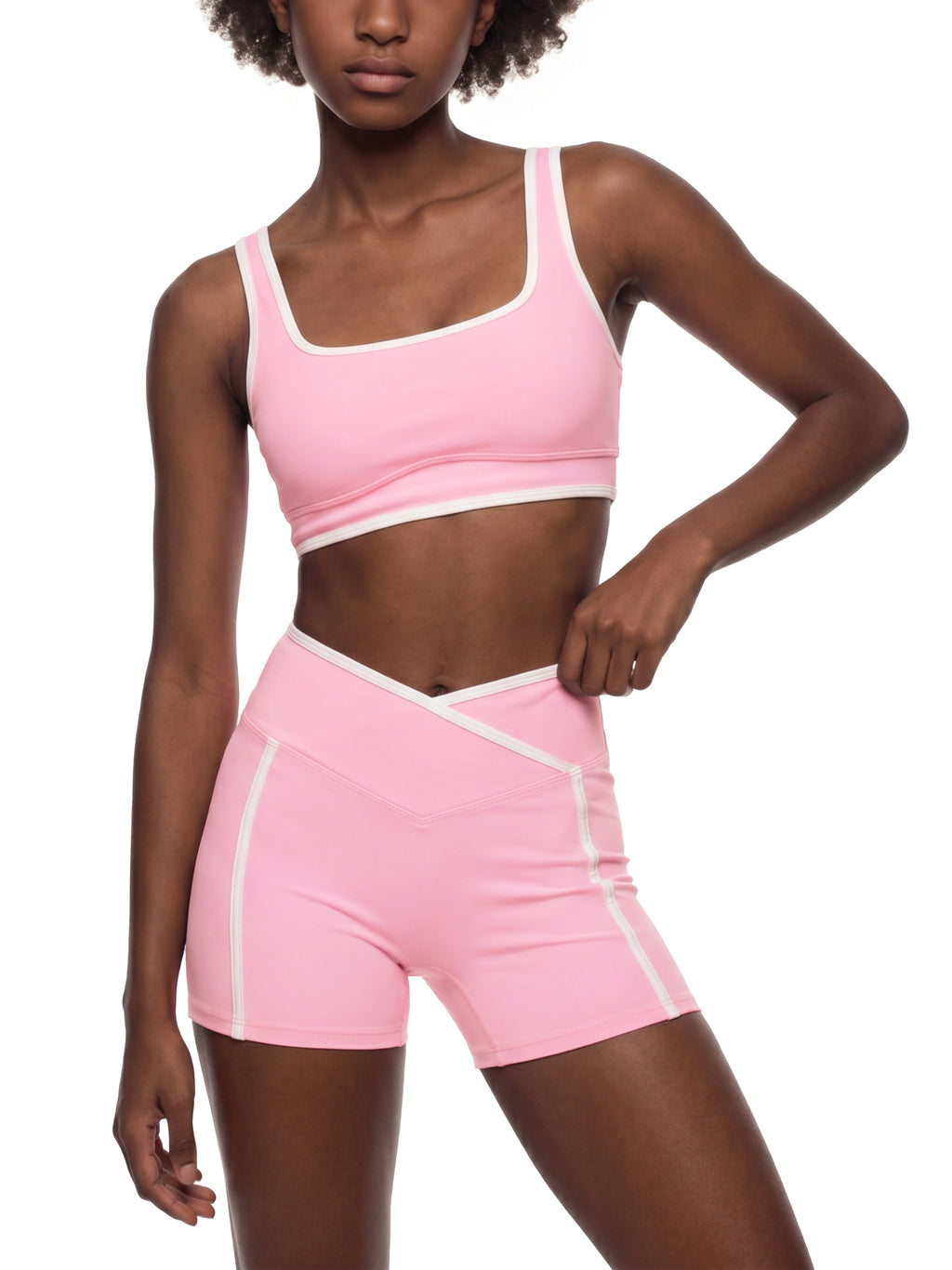Biustonosz Sportowy Color Block – Nowrocky™ — detal szwu bocznego