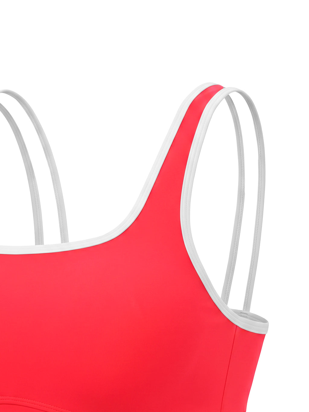 Biustonosz Sportowy Color Block – Nowrocky™ — dekolt i wykończenie górnej krawędzi