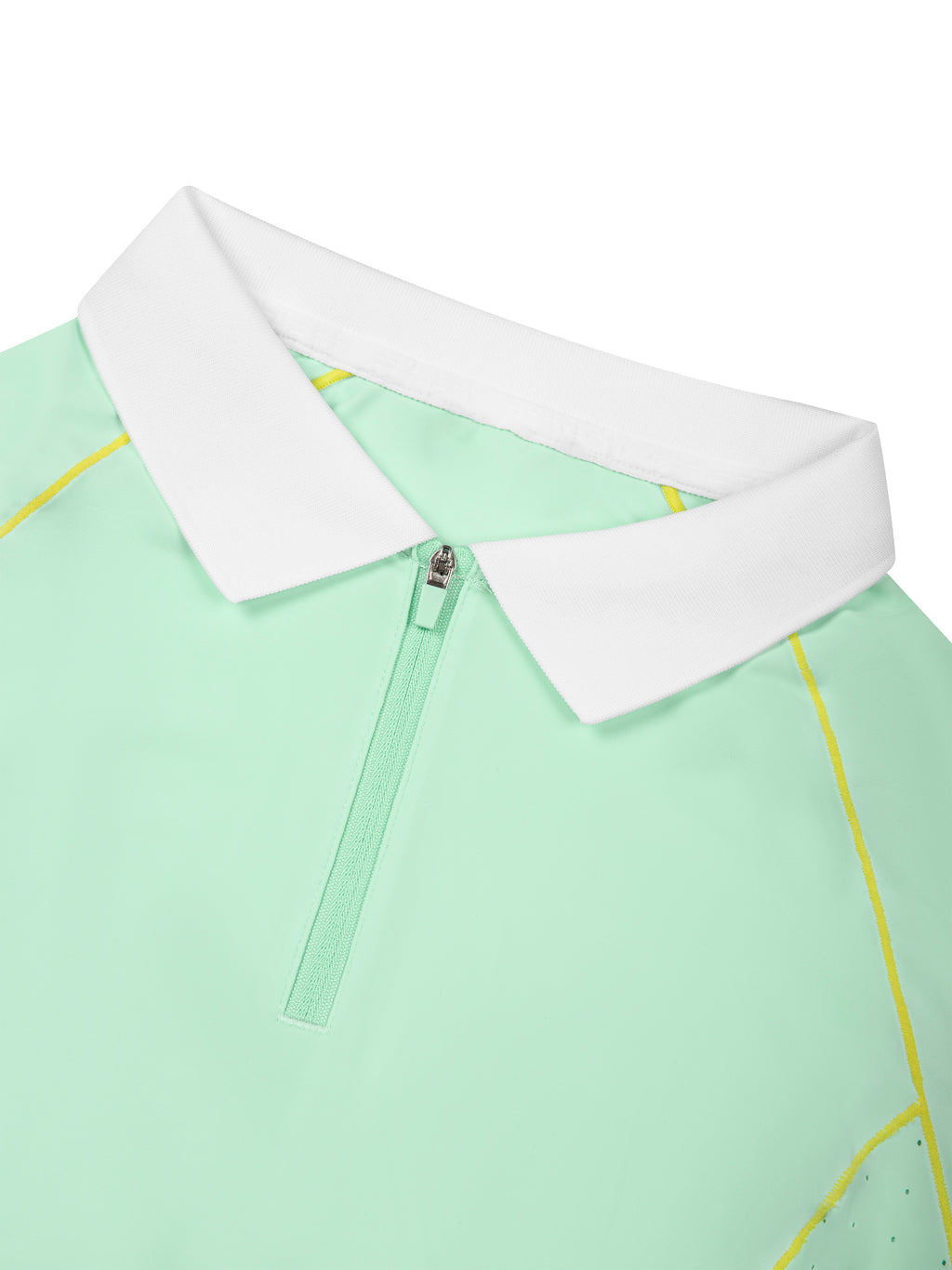 Polo Damskie Quarter-Zip Contrast Collar – Nowrocky™ — zestawienie koloru korpusu i kołnierzyka
