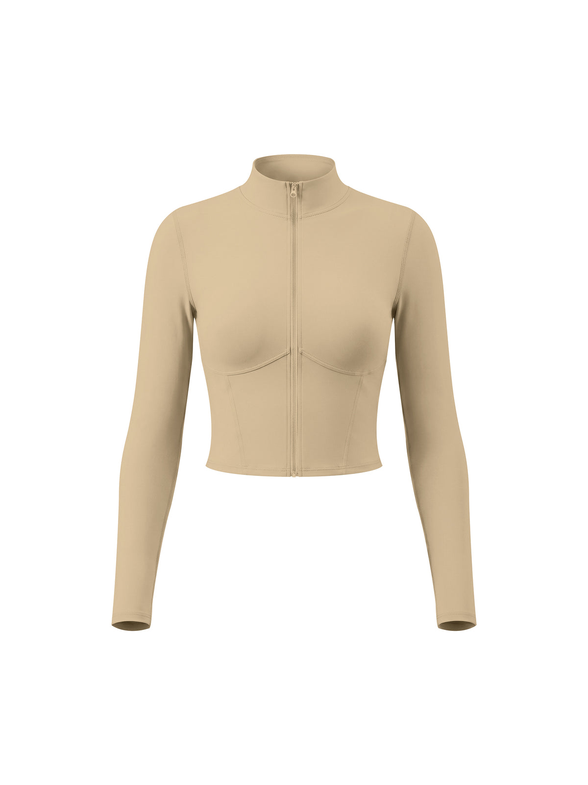 Kurtka Cropped Full-Zip Stójka – Nowrocky™ — mankiet rękawa, detal