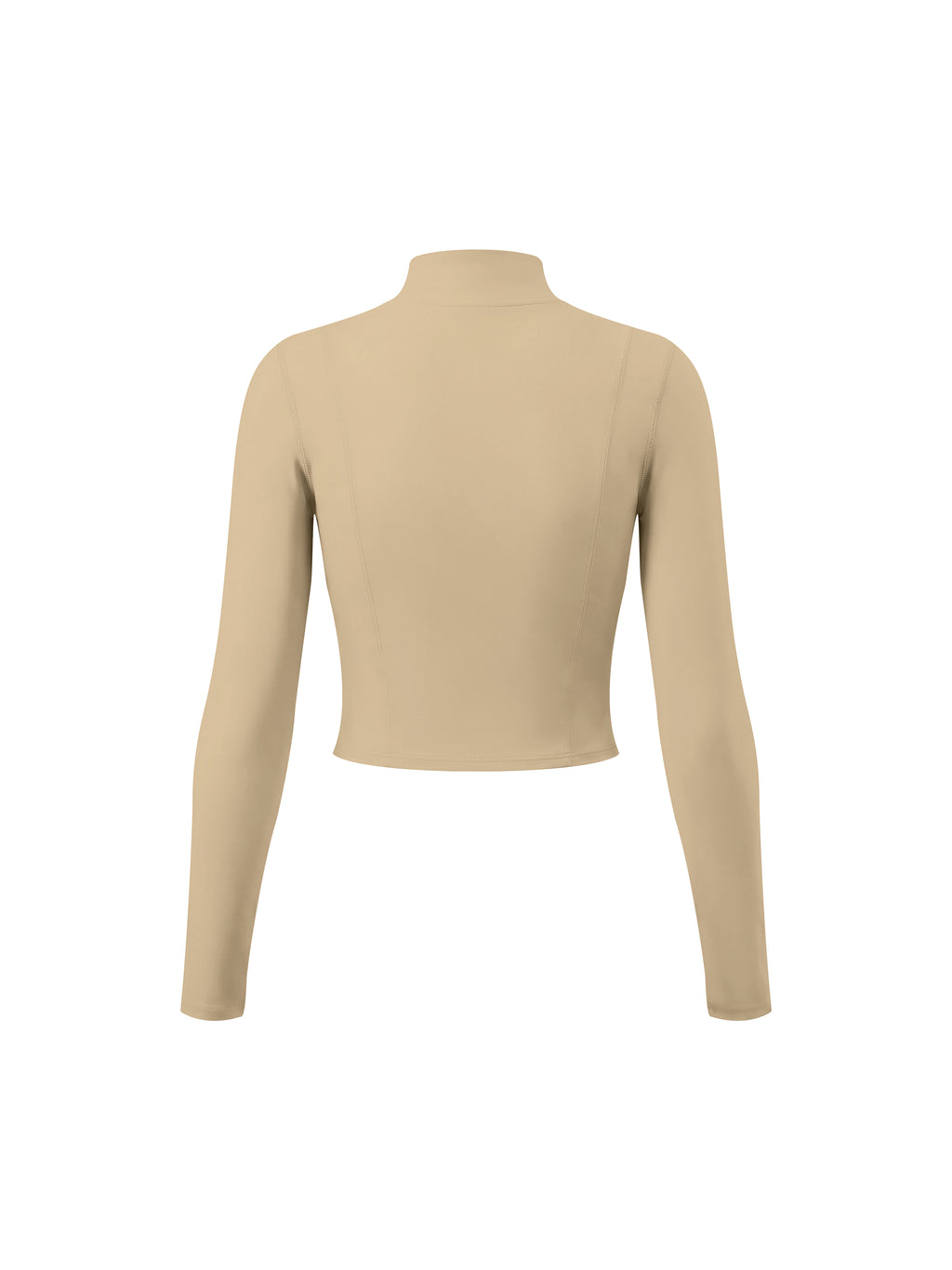 Kurtka Cropped Full-Zip Stójka – Nowrocky™ — dolna krawędź nad talią