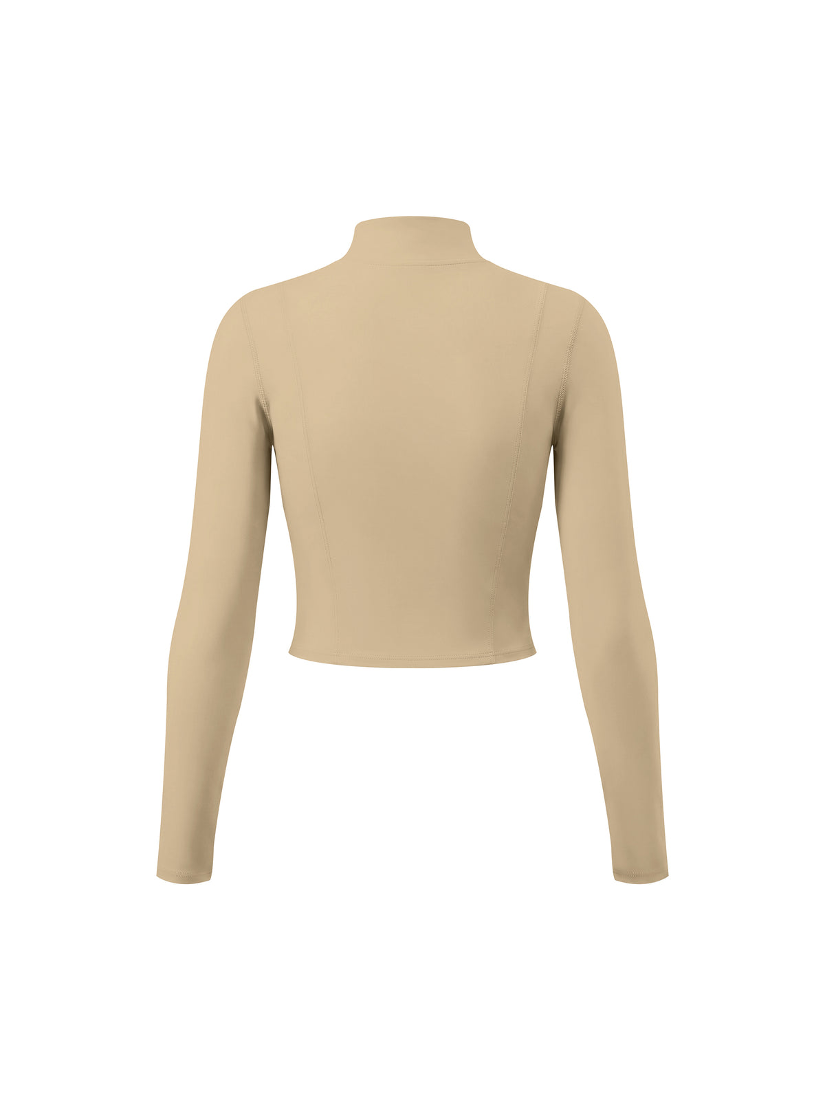 Kurtka Cropped Full-Zip Stójka – Nowrocky™ — dolna krawędź nad talią