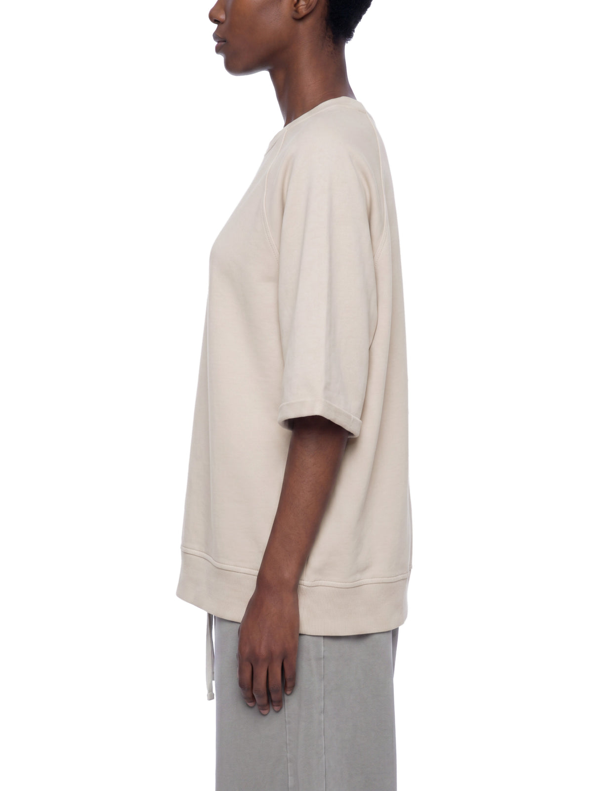 Bluza Vintage Wash Boxy Short Sleeve – Nowrocky™ — plecy i szerokość ramion z bliska