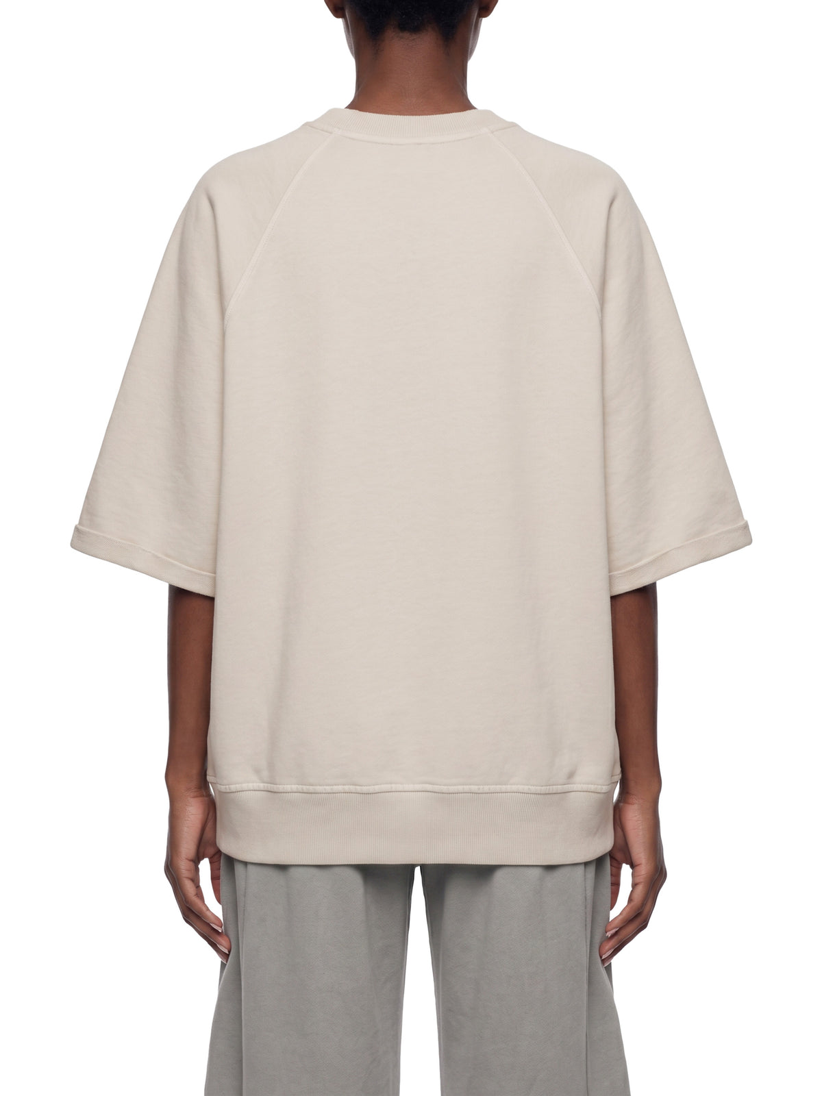 Bluza Vintage Wash Boxy Short Sleeve – Nowrocky™ — kadr do pasa od tyłu