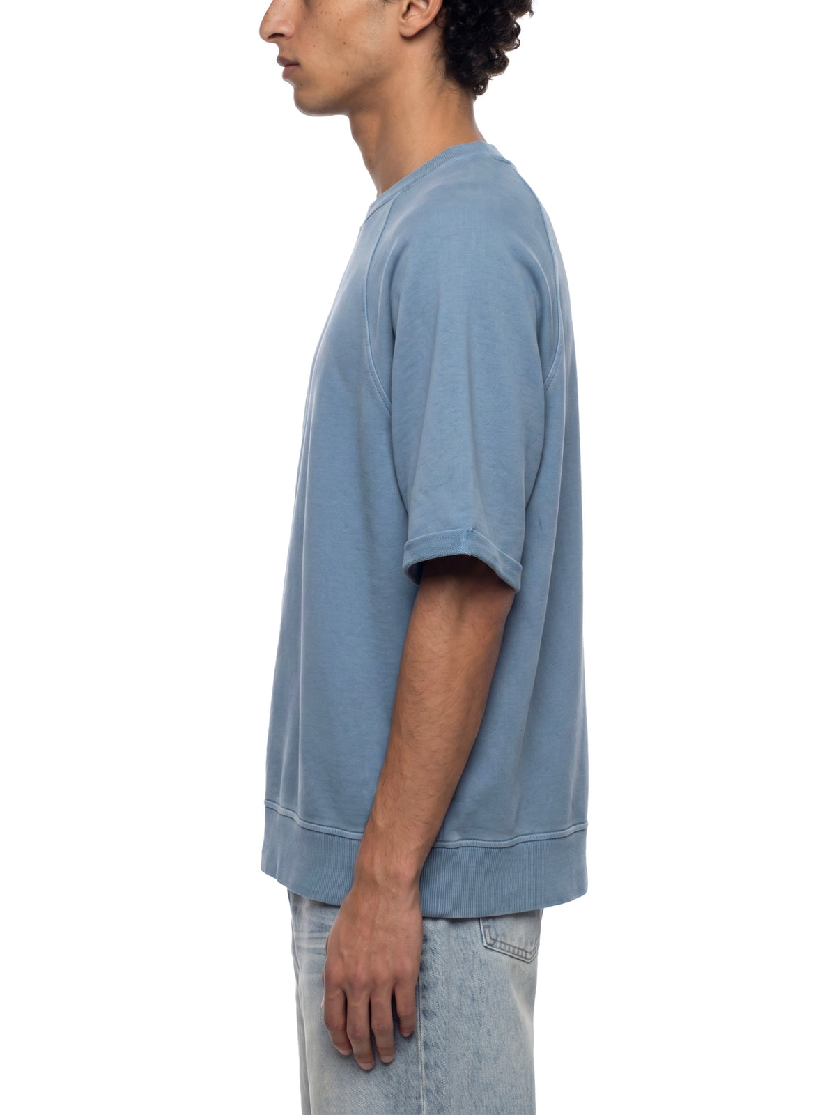 Bluza Vintage Wash Boxy Short Sleeve – Nowrocky™ — kadr studyjny na jednolitym tle