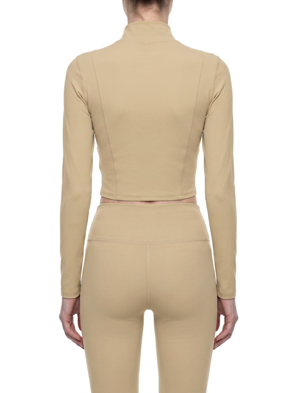 Kurtka Cropped Full-Zip Stójka – Nowrocky™ — stylizacja uliczna z szerokimi spodniami