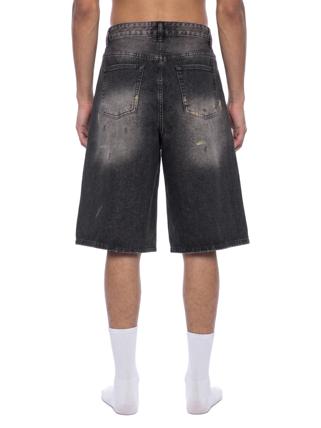 Szorty Jeansowe Vintage Wash Wide Leg – Nowrocky™ — rozporek z guzikiem i nity