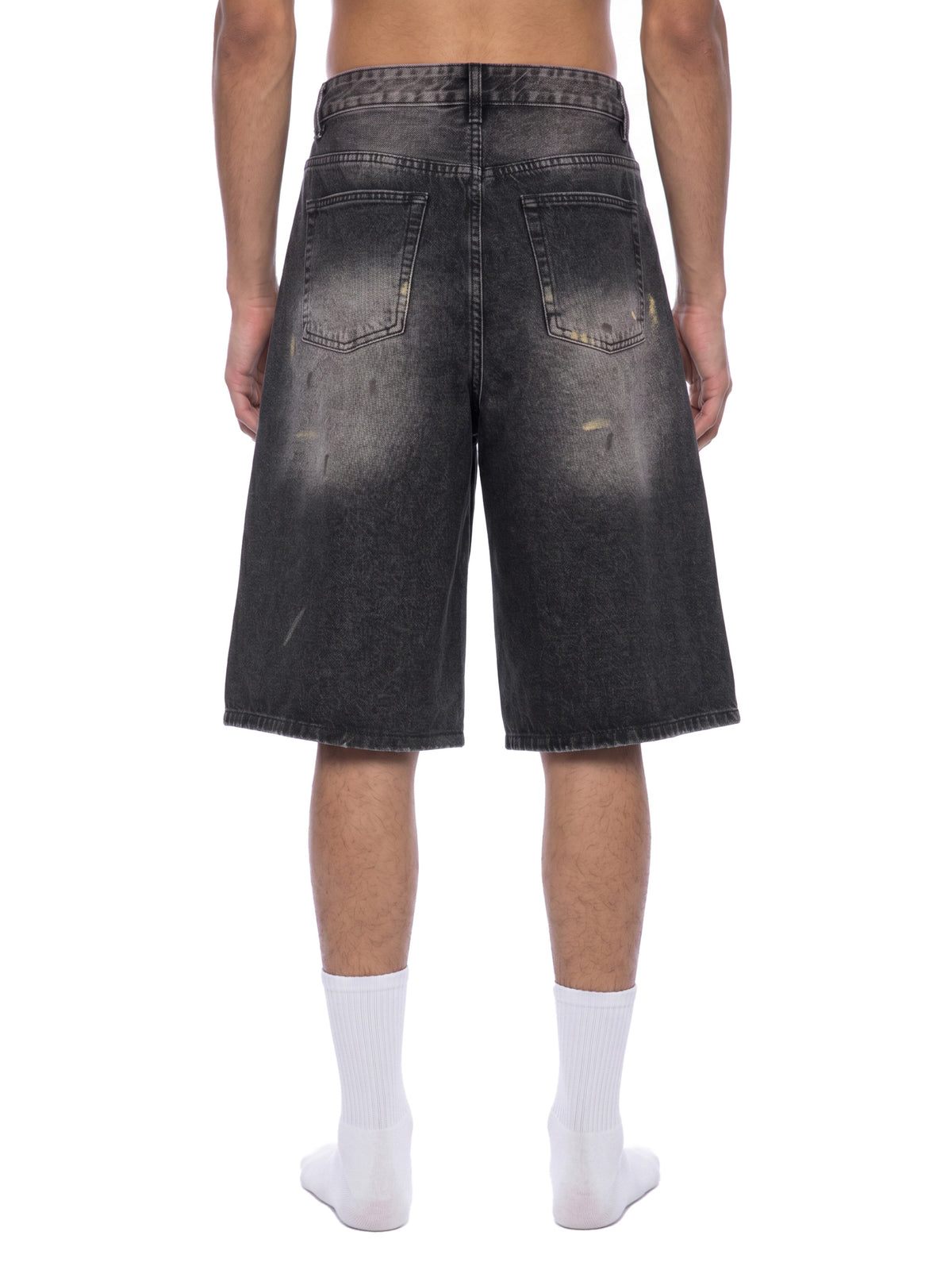 Szorty Jeansowe Vintage Wash Wide Leg – Nowrocky™ — rozporek z guzikiem i nity