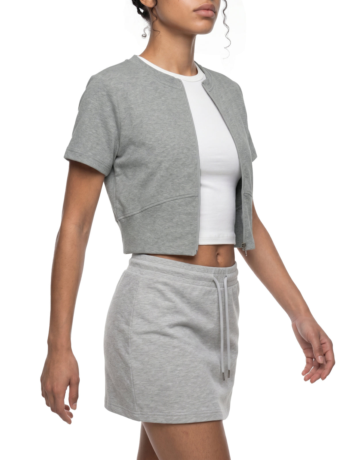 T-shirt Crop z Zamkiem – Nowrocky™ — detal 8