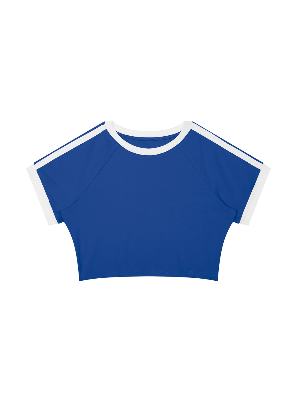 T-shirt Damski Raglan Crop Contrast Tape – Nowrocky™ — dopasowanie kroju w ruchu
