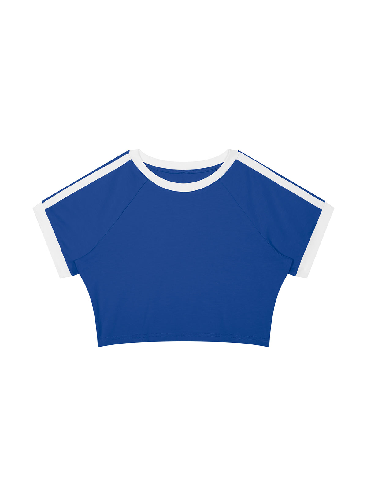 T-shirt Damski Raglan Crop Contrast Tape – Nowrocky™ — dopasowanie kroju w ruchu