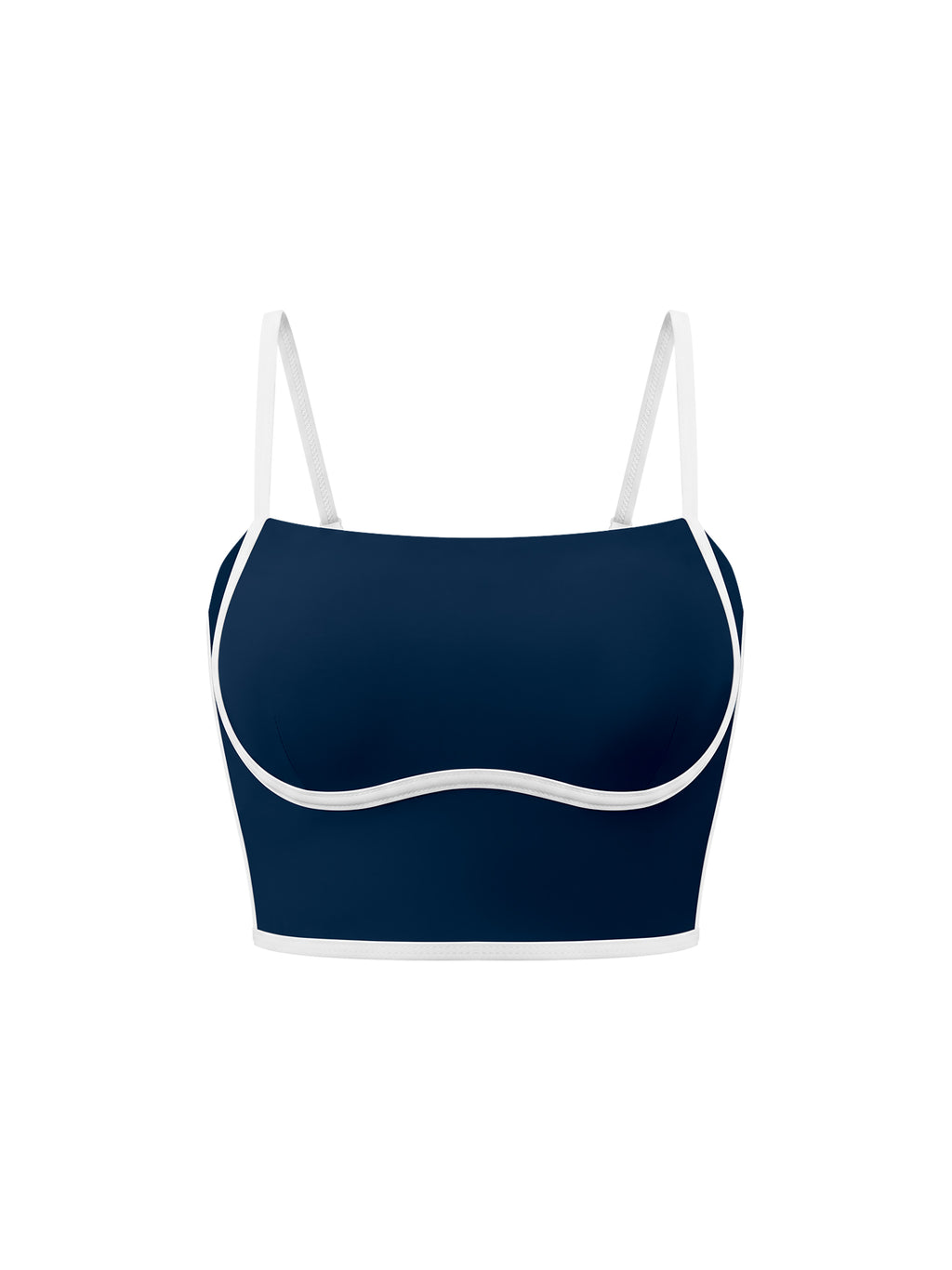 Biustonosz Sportowy Color Block – Nowrocky™ — detal splotu dzianiny