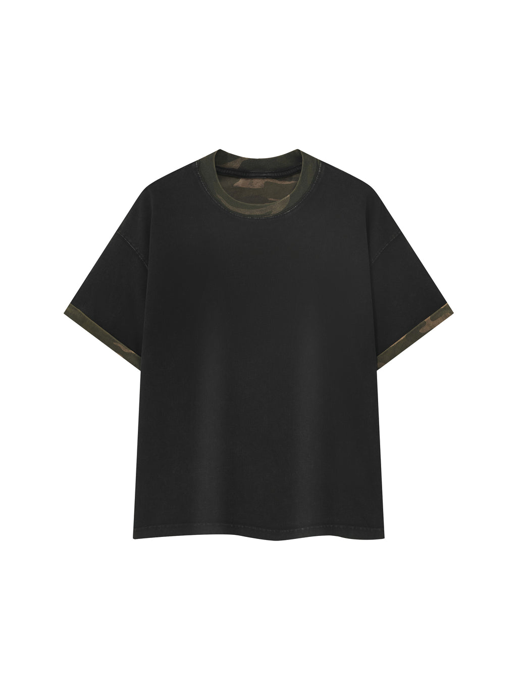 T-shirt Boxy Camo Mineral Wash – Nowrocky (streetwear)
