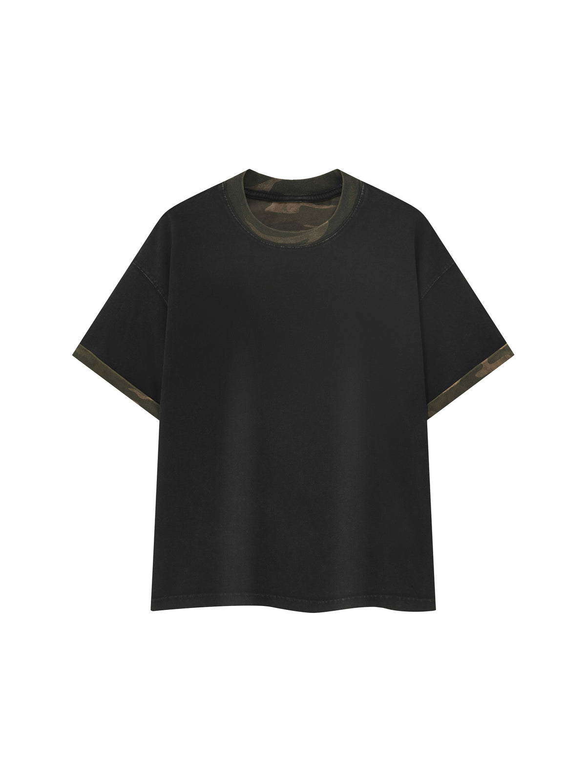 T-shirt Boxy Camo Mineral Wash – Nowrocky (streetwear)