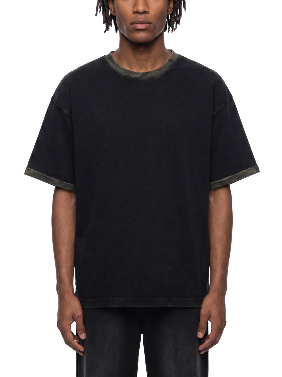 T-shirt Boxy Camo Mineral Wash – Nowrocky (streetwear)